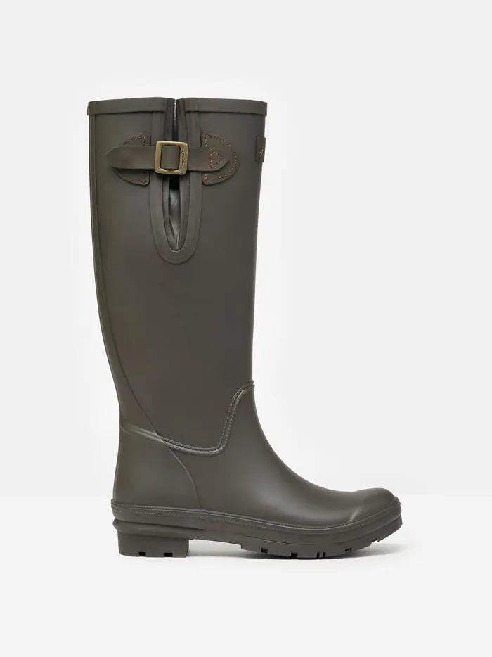 Joules Wellies Women Chocolate Brown Adjustable Tall Wellies