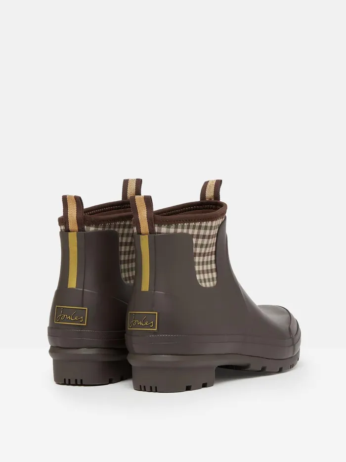 Joules Wellies Women Chocolate Brown Neoprene Lined Ankle Wellies