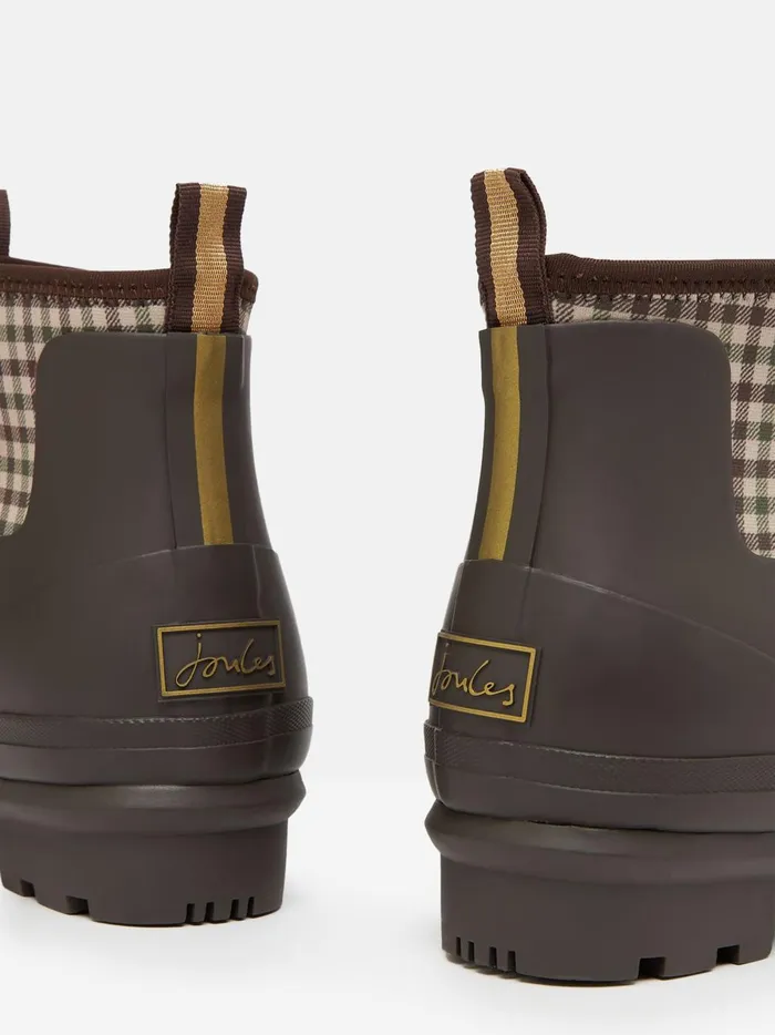 Joules Wellies Women Chocolate Brown Neoprene Lined Ankle Wellies
