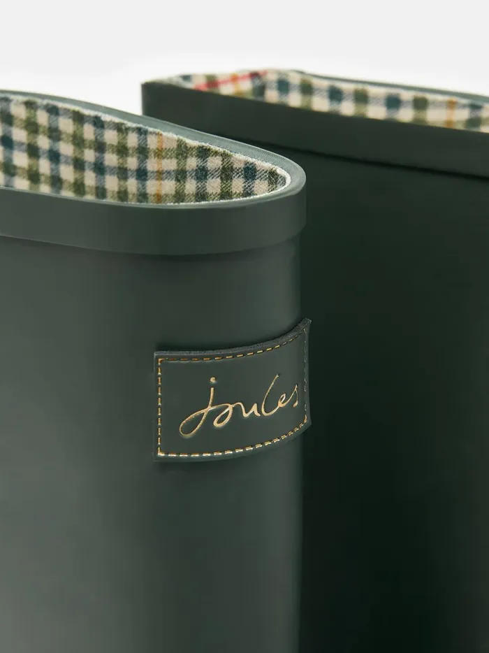 Joules Wellies Women Green Adjustable Mid Calf Wellies