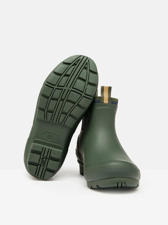 Joules Wellies Women Green Neoprene Lined Ankle Wellies