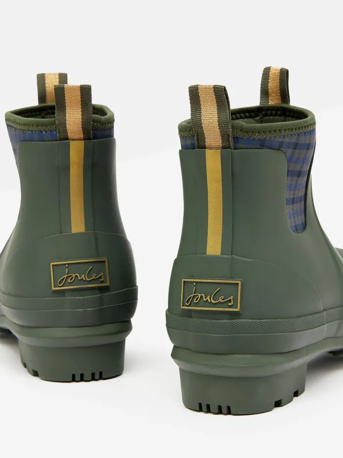 Joules Wellies Women Green Neoprene Lined Ankle Wellies