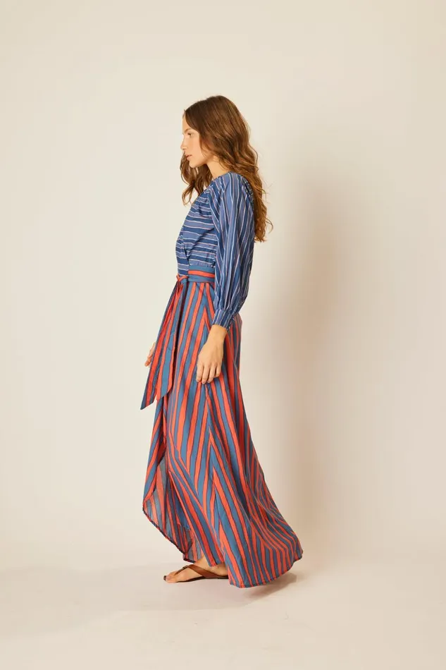 Kate Long Sleeve Dress Batik Combo Women Natalie Martin Dresses