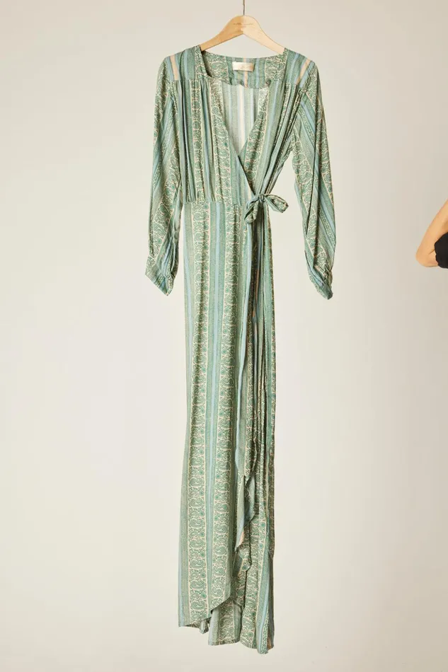 Kate Long Sleeve Dress Water Lily Blue Women Natalie Martin Dresses