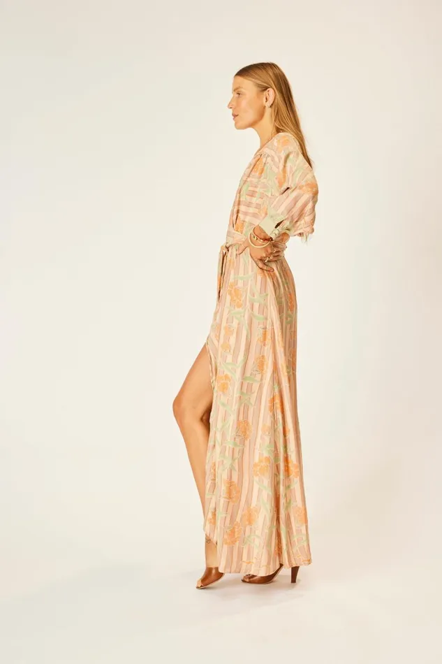 Kate Long Sleeve Maxi Chamomile Apricot Women Natalie Martin Dresses