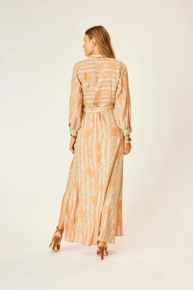 Kate Long Sleeve Maxi Chamomile Apricot Women Natalie Martin Dresses