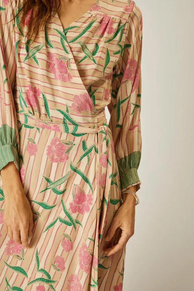 Kate Long Sleeve Maxi Chamomile Rose Women Natalie Martin Dresses