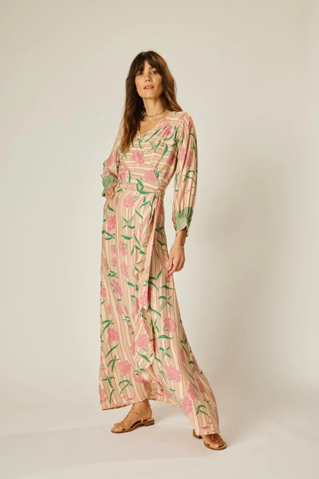 Kate Long Sleeve Maxi Chamomile Rose Women Natalie Martin Dresses