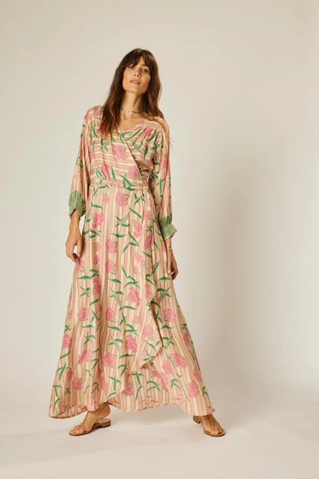 Kate Long Sleeve Maxi Chamomile Rose Women Natalie Martin Dresses