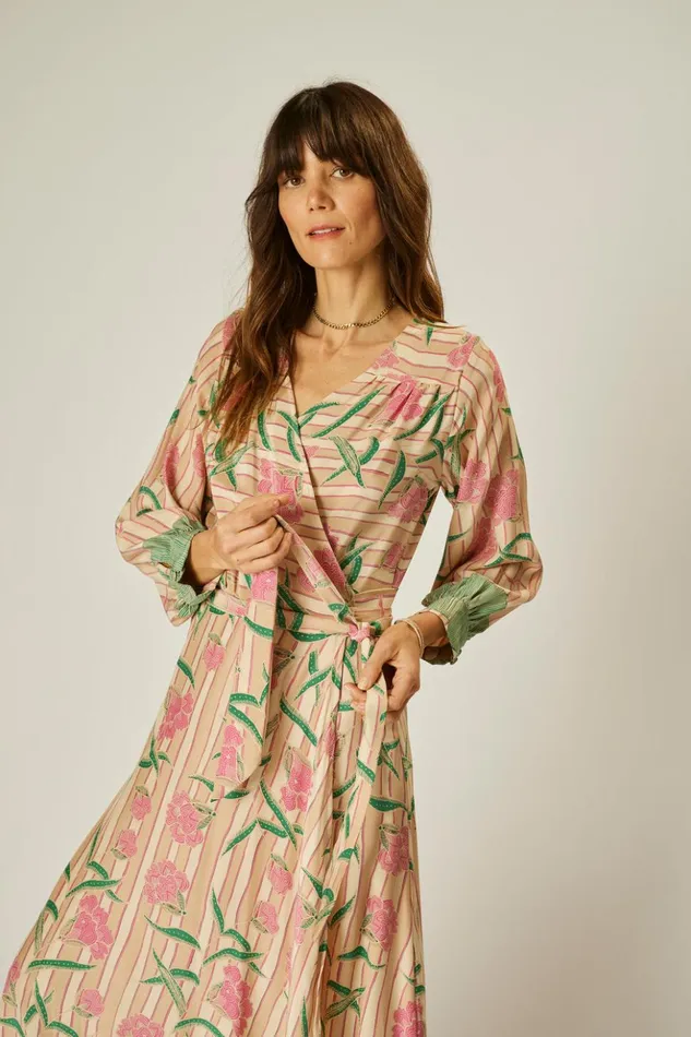 Kate Long Sleeve Maxi Chamomile Rose Women Natalie Martin Dresses
