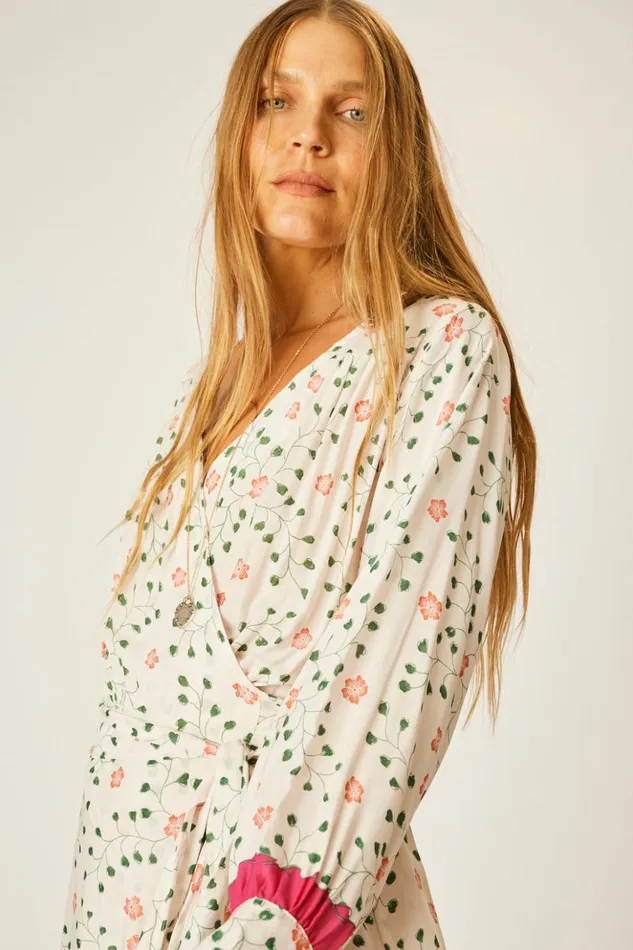 Kate Long Sleeve Maxi Pinwheel Cotton Women Natalie Martin Dresses