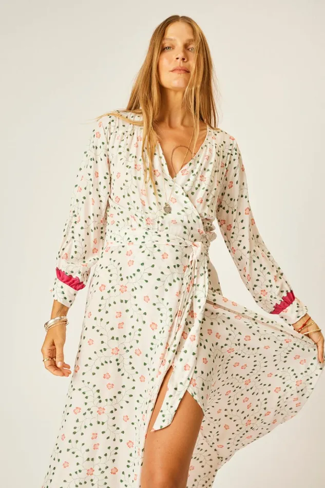 Kate Long Sleeve Maxi Pinwheel Cotton Women Natalie Martin Dresses