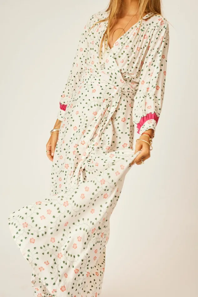 Kate Long Sleeve Maxi Pinwheel Cotton Women Natalie Martin Dresses