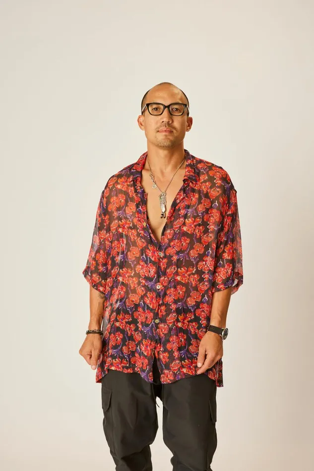 Kevin Shirt Chiffon Watercolor Onyx Men Natalie Martin