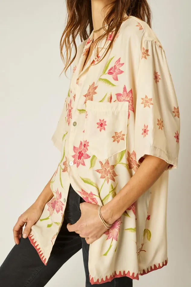 Kevin Shirt Starflower Cream Women Natalie Martin Tops