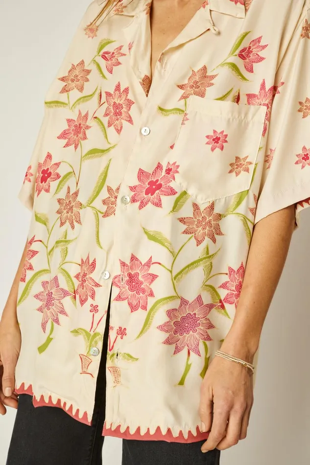 Kevin Shirt Starflower Cream Women Natalie Martin Tops