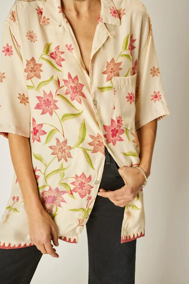 Kevin Shirt Starflower Cream Women Natalie Martin Tops
