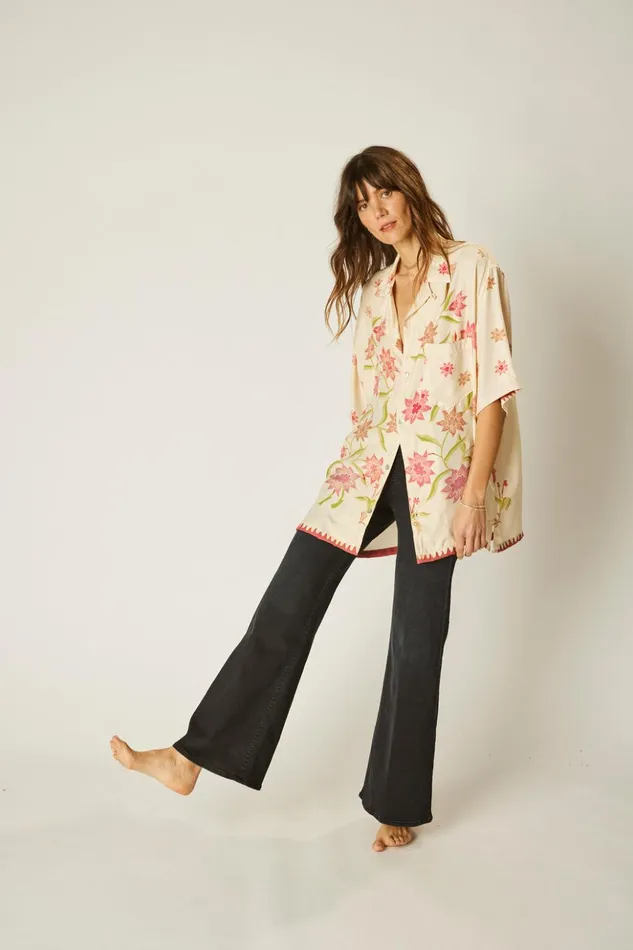 Kevin Shirt Starflower Cream Women Natalie Martin Tops