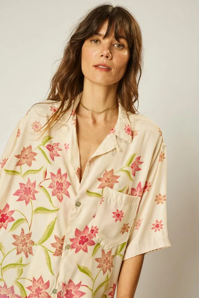 Kevin Shirt Starflower Cream Women Natalie Martin Tops