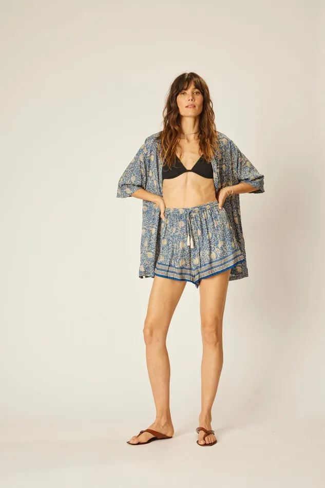 Kevin Shirt Water Lily Blue Women Natalie Martin Tops