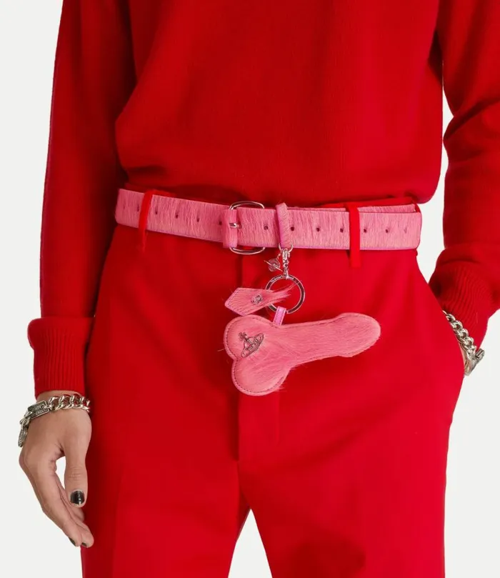 Keyrings WomenMen Vivienne Westwood Penis Keyring In Pink
