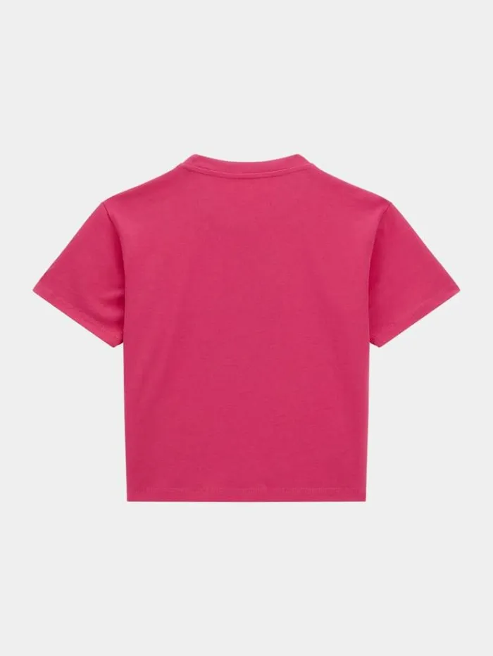 Kids 4g Logo Print Tshirt Fuchsia Guess Tops And Tshirts