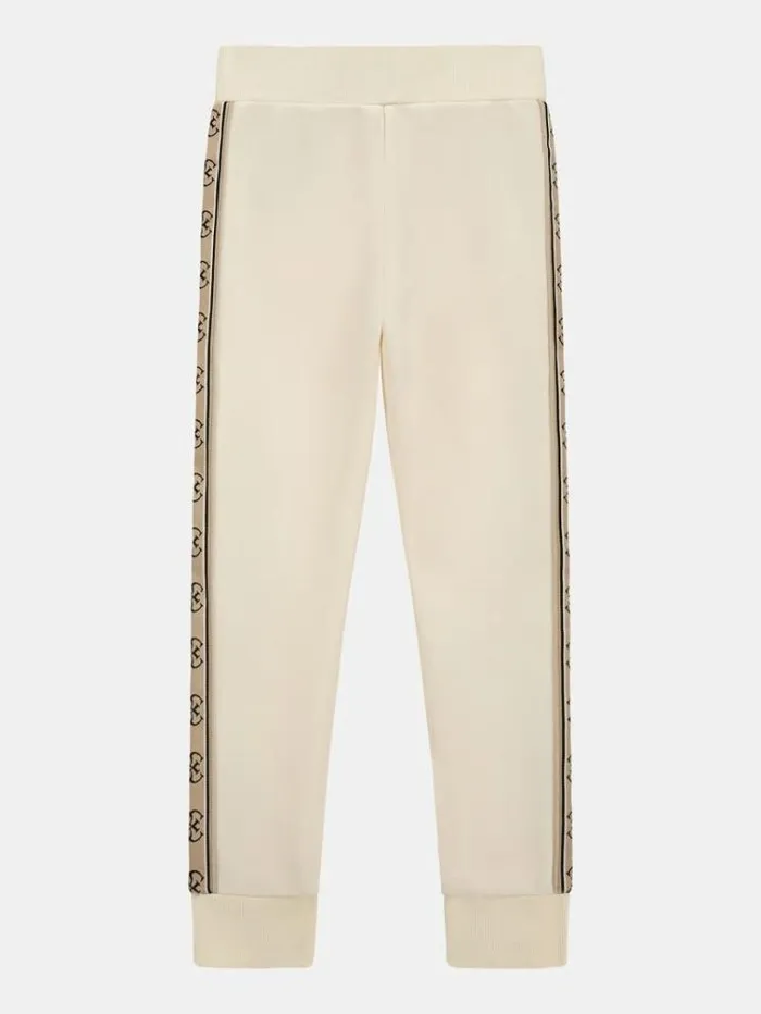 Kids 4g Logo Tape Sweat Pants White Guess Trousers And Skirts