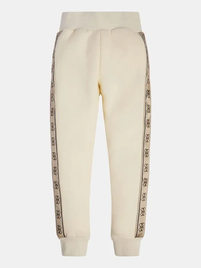 Kids 4g Logo Tape Sweat Pants White Guess Trousers And Skirts