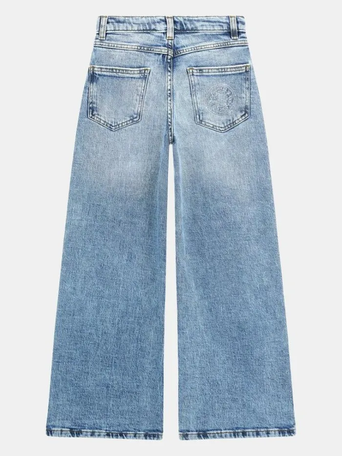 Kids 90039s Straight Denim Pants Light Blue Guess Trousers And Skirts