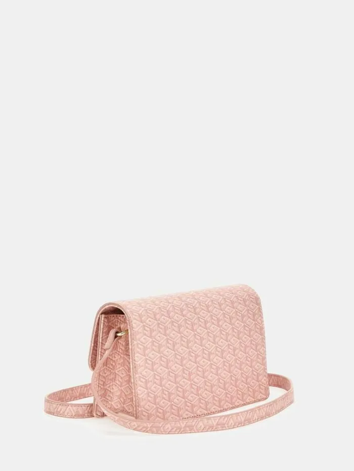 Kids All Over G Cube Logo Crossbody Bag Pink Guess Bags And Accessories