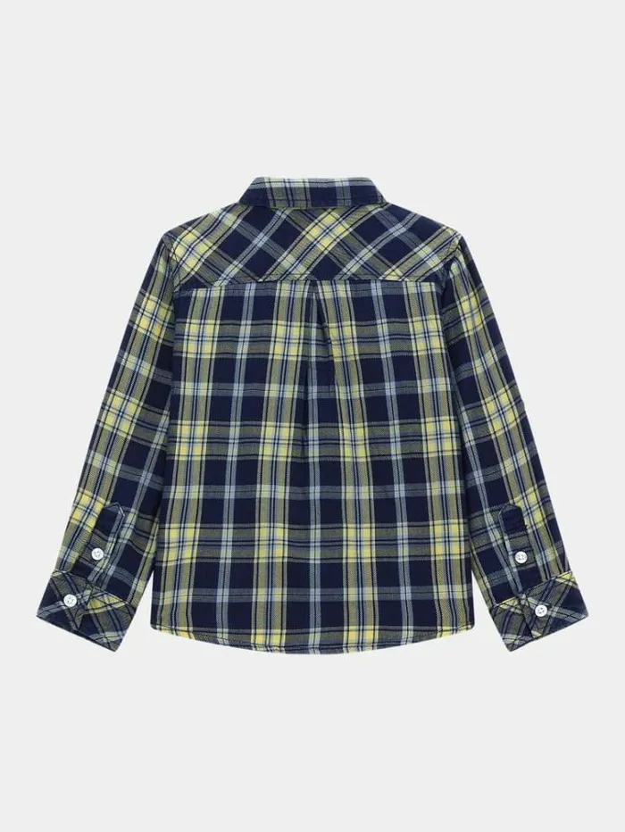 Kids All Over Ghingham Check Print Shirt Multicolor Pattern Guess Tops And Tshirts