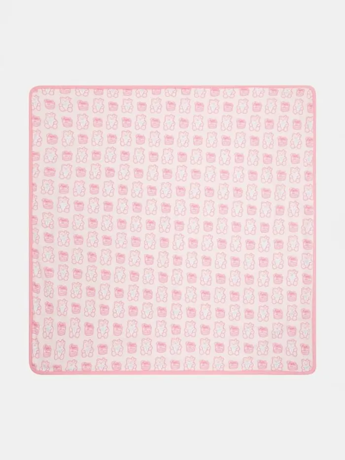 Kids All Over Logo Baby Towel Pink Guess Accessories