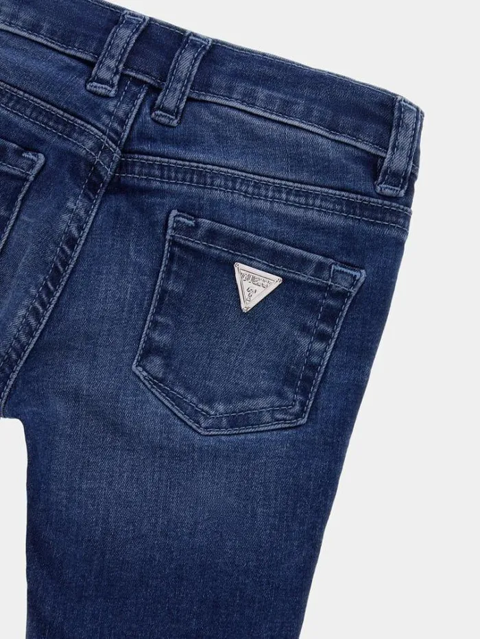 Kids All Over Patch Denim Pants Blue Guess Trousers And Skirts