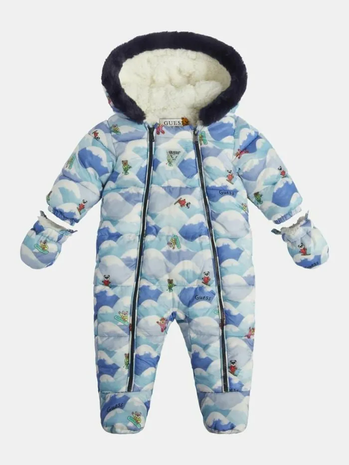 Kids All Over Print Overall Blue Multi Guess Onepiece Suits And Sets