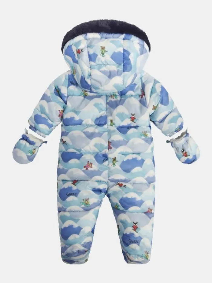 Kids All Over Print Overall Blue Multi Guess Onepiece Suits And Sets