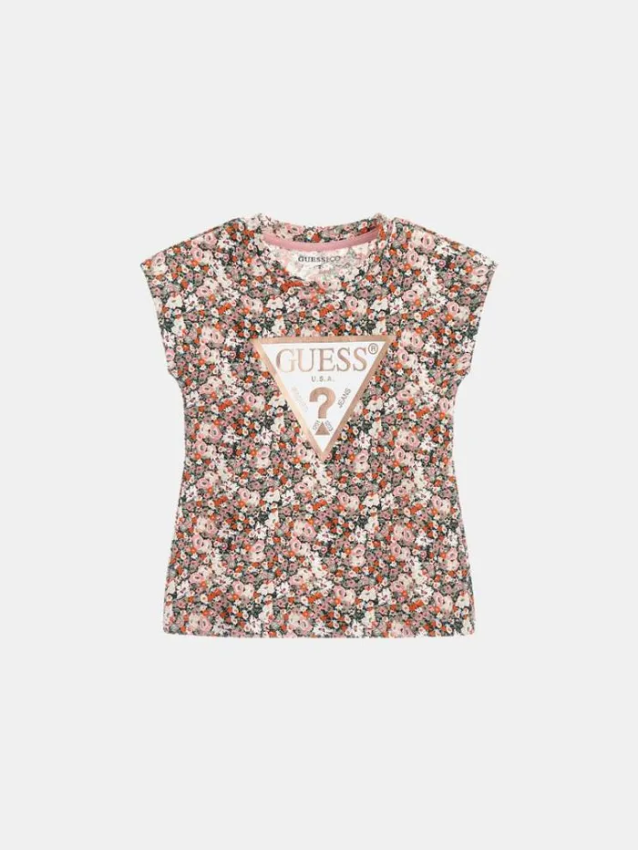 Kids All Over Print Tshirt Multicolor Pattern Guess Tops And Tshirts