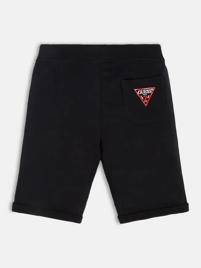 Kids Back Logo Active Short Black Guess Trousers