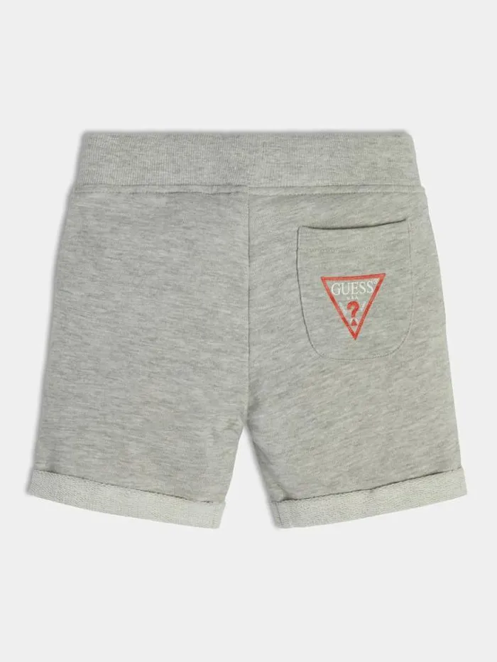 Kids Back Logo Short Light Grey Guess Trousers