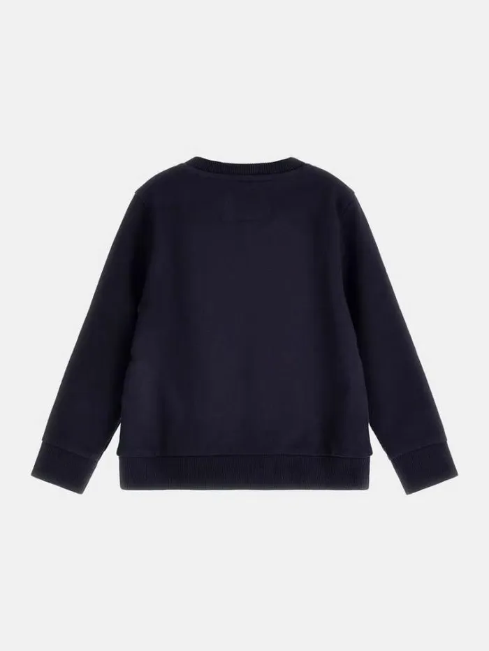 Kids Bear Patch Sweatshirt Blue Guess Knitwear And Sweatshirts