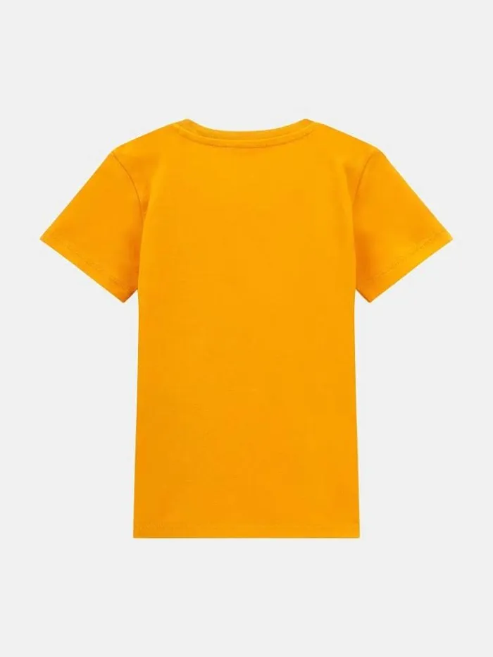 Kids Bear Print Tshirt Orange Guess Tops And Tshirts