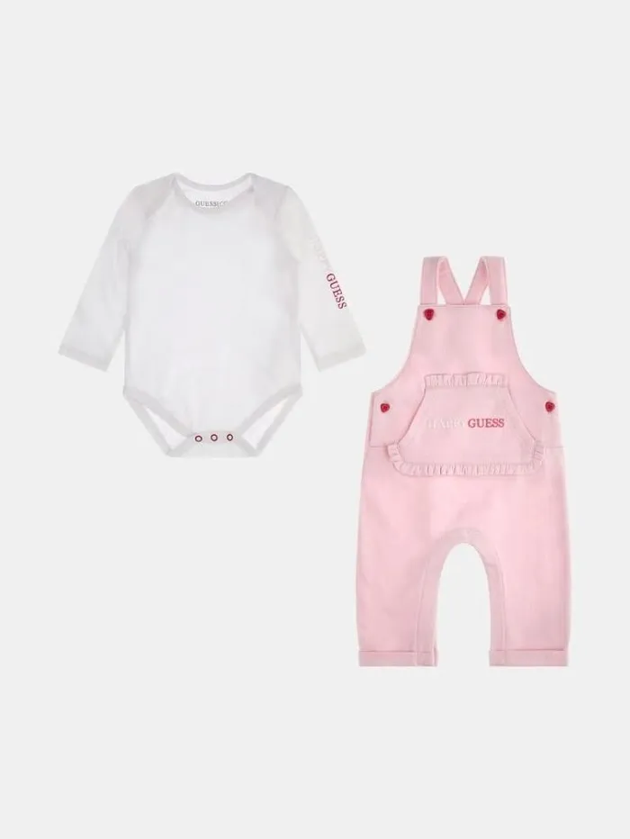 Kids Body And Overall Set White Guess Onepiece Suits And Sets