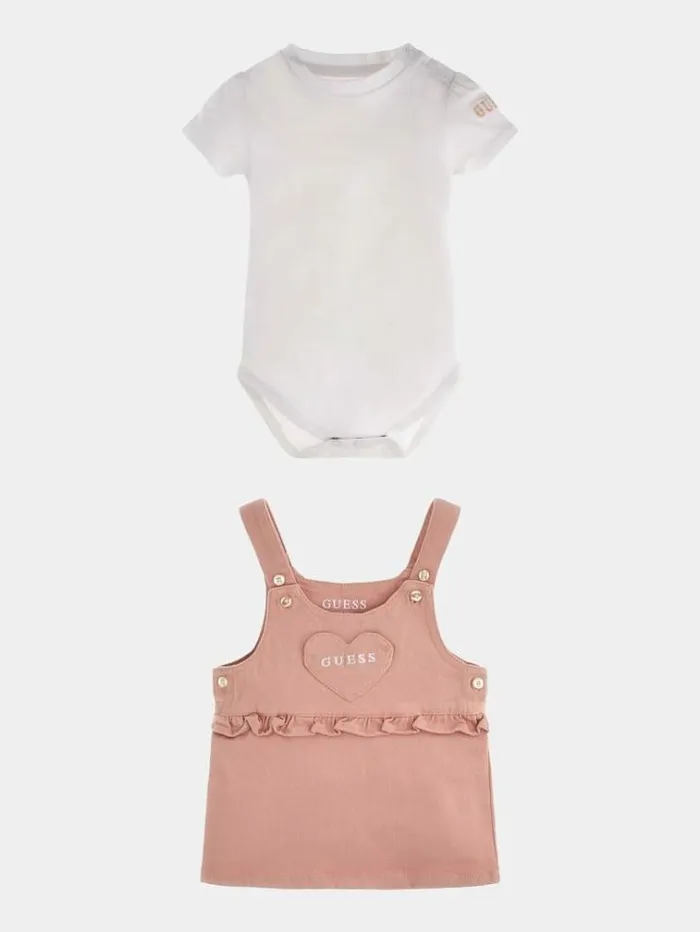 Kids Body And Overalls Denim Set White Guess Onepiece Suits And Sets