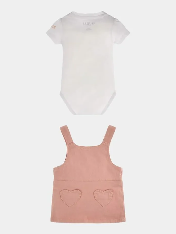Kids Body And Overalls Denim Set White Guess Onepiece Suits And Sets