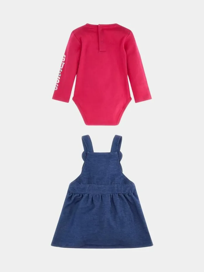 Kids Body And Overalls Set Fuchsia Guess Onepiece Suits And Sets
