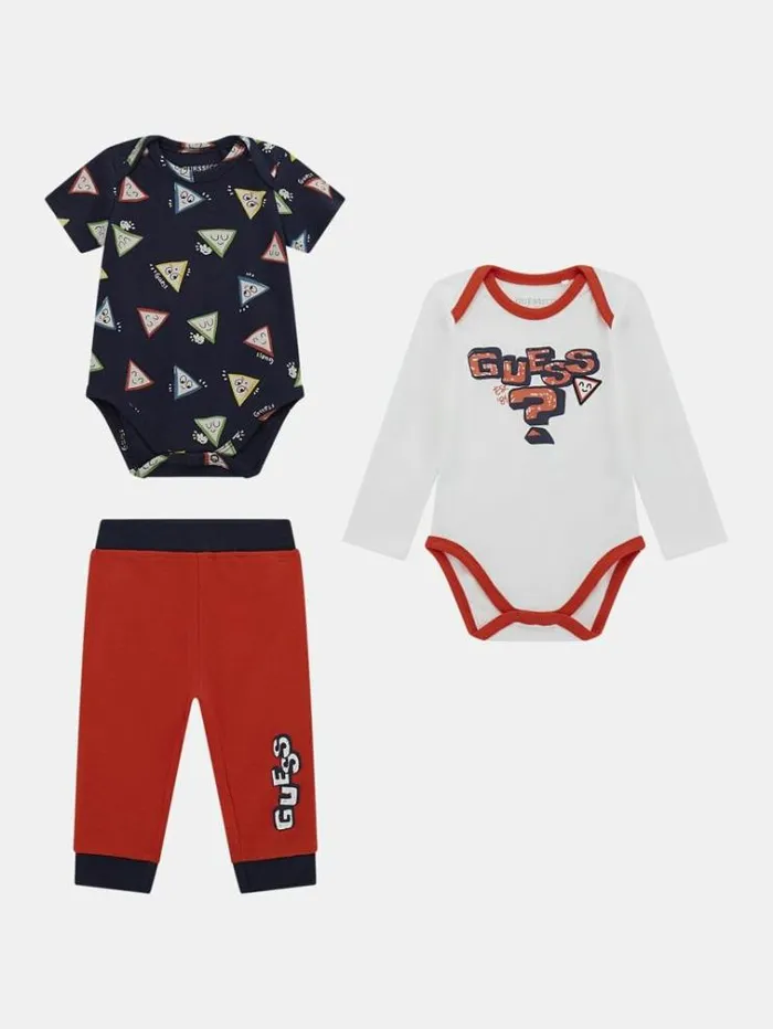 Kids Body And Pant Set Multicolor Pattern Guess Onepiece Suits And Sets