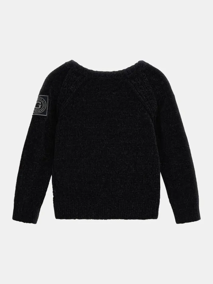 Kids Chenille Sweater Blue Guess Knitwear And Sweatshirts