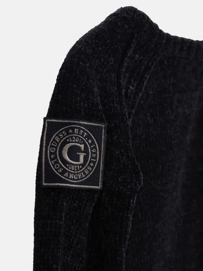 Kids Chenille Sweater Blue Guess Knitwear And Sweatshirts