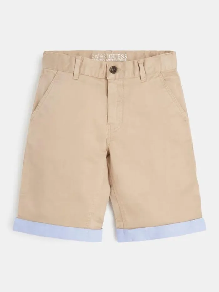 Kids Chino Pockets Short Beige Guess Trousers
