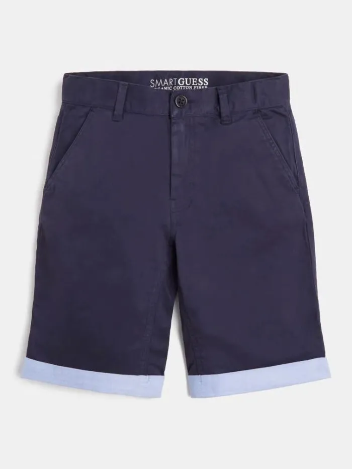 Kids Chino Pockets Short Blue Guess Trousers