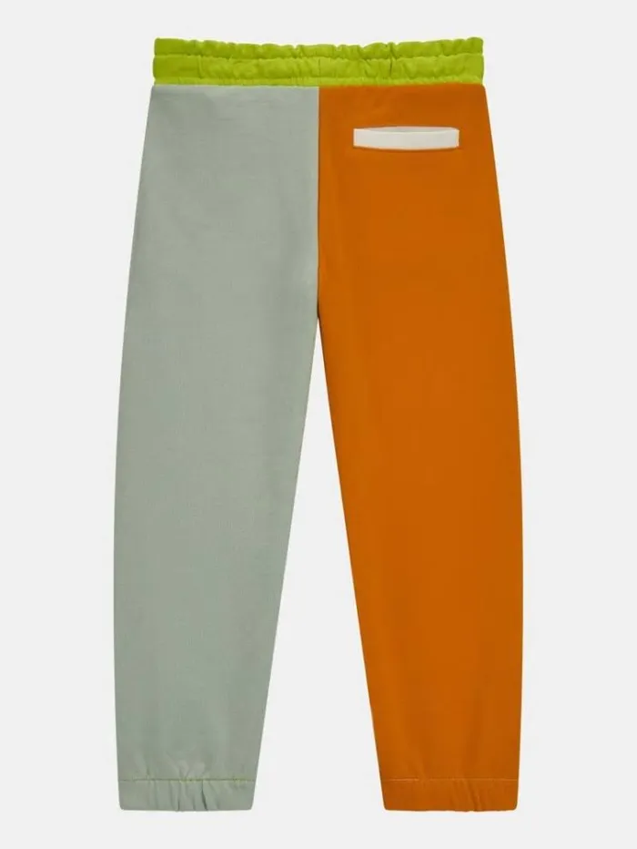 Kids Color Block Pants Fluorescent Green Guess Trousers